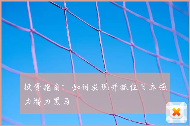 投资指南:如何发现并抓住日本强力潜力黑马